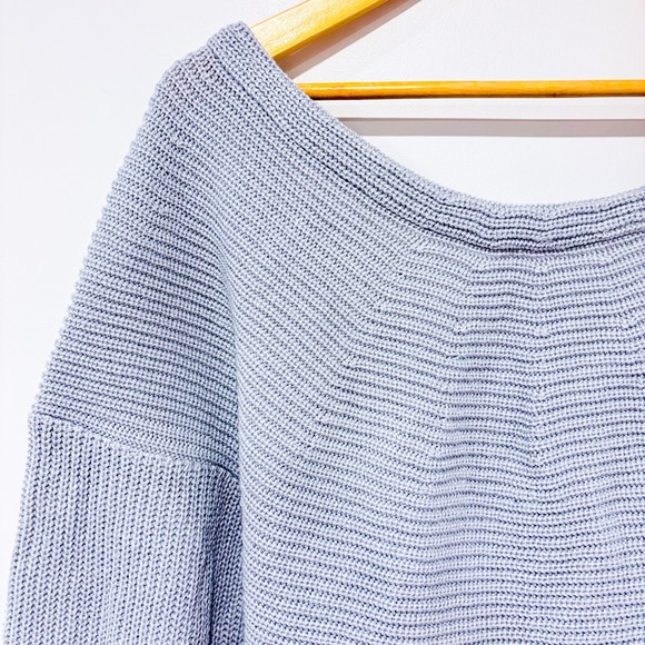 SHEIN Grey open back cross sweater | Cozy casual | Size 8/10 - Picture 5 of 8